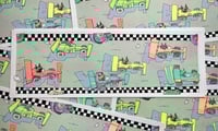 Image 1 of Racecar Cats! Riso Print