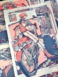 Image 3 of Future Motorcycles Riso Print