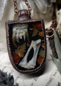 Image 3 of Tortoise Claw and Floral Pendant