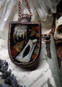 Image 5 of Tortoise Claw and Floral Pendant