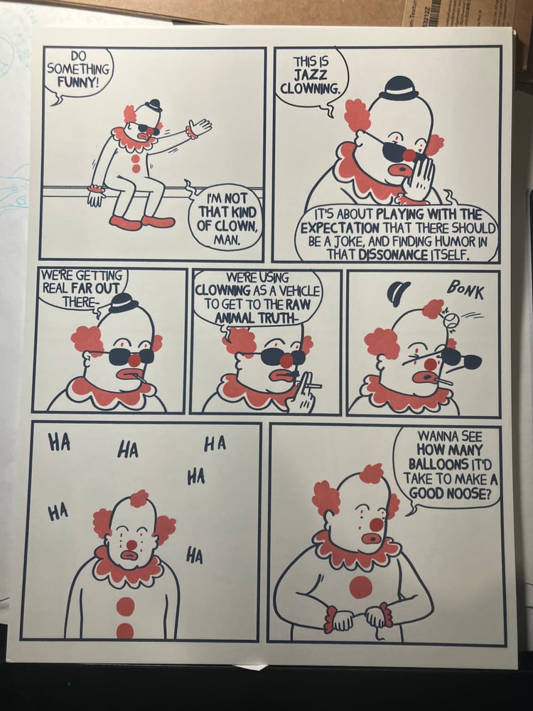 Image of Jazz Clown print