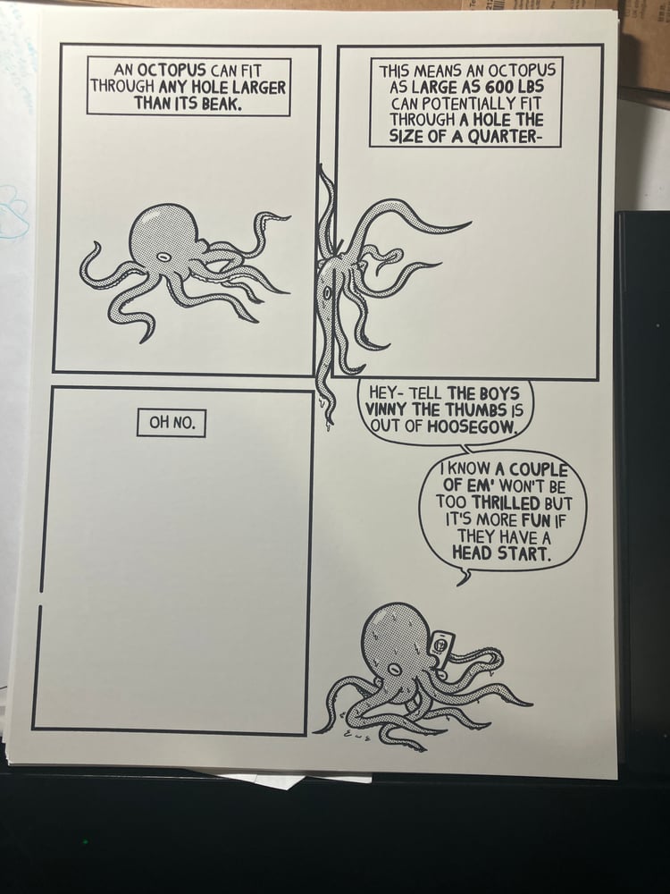 Image of Octopus Facts print