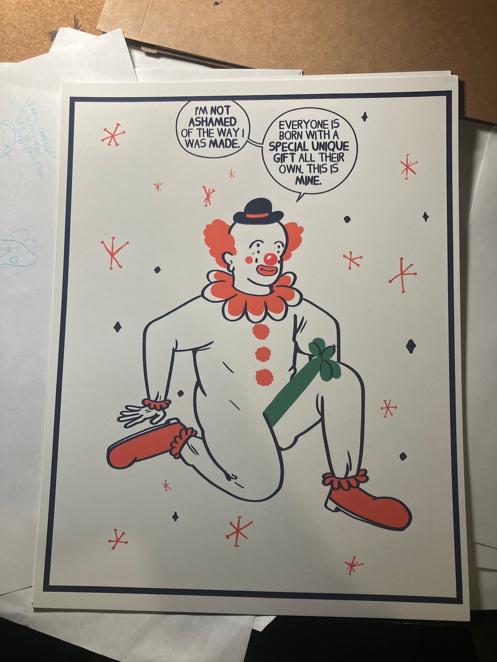 Image of Clown Acceptance print