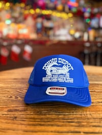 Royal Blue & White Trucker Hat