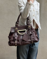 Image 2 of BURGUNDY LEATHER BAG