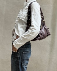 Image 3 of BURGUNDY LEATHER BAG