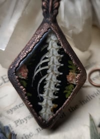 Image 3 of Snake Spine and Floral Pendant