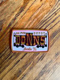 Burnt Orange & Black Depot Patch