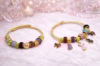 Image 3 of 2pc Kitty Couture Snake Charm Bracelet Stack