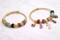 Image 4 of 2pc Kitty Couture Snake Charm Bracelet Stack