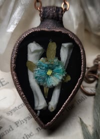 Image 3 of Piglet Bone and Floral Pendant 