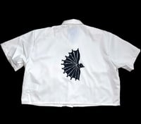 Image 1 of Medieval Dickies Cropped Button Down- XL 1