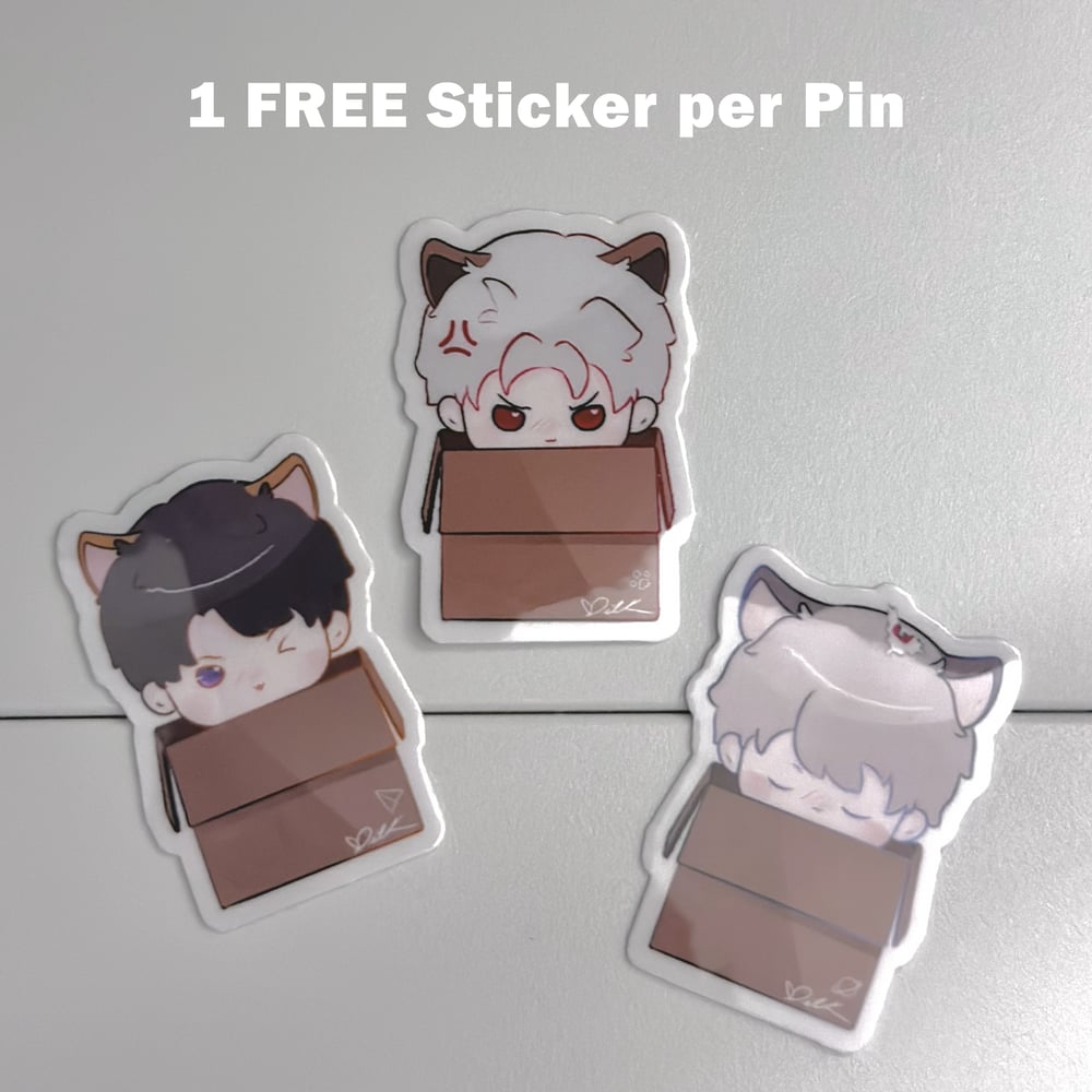 Image of Love and Deepspce Blobbu Pins