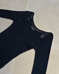 Image 2 of BLACK MERINO WOOL KNIT