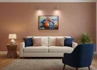 Image 1 of Lakeside Cabin(70cm X 50cm)