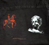 Image 2 of Medieval Cropped Dickies Denim Button Down- 2XL 2