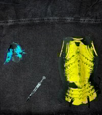 Image 2 of Medieval Cropped Dickies Denim Button Down- 2XL 3