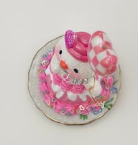 Image 6 of Strawberry Bundt Cake Snowman with Balloon