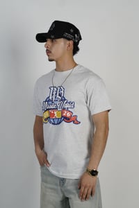 Image 2 of TMB Missile World Tee – Ash Grey