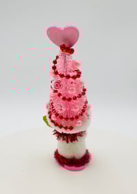 Image 12 of Whimsical Valentine Tree Hat Snowmen