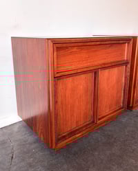 Image 3 of Pair of Walnut Nightstands by John Keal for Brown Saltman