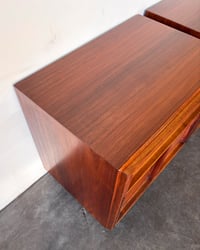 Image 7 of Pair of Walnut Nightstands by John Keal for Brown Saltman