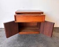 Image 8 of Pair of Walnut Nightstands by John Keal for Brown Saltman