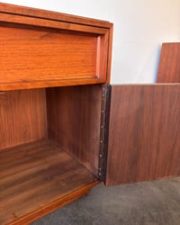 Image 9 of Pair of Walnut Nightstands by John Keal for Brown Saltman