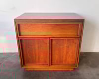 Image 12 of Pair of Walnut Nightstands by John Keal for Brown Saltman