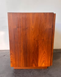 Image 22 of Pair of Walnut Nightstands by John Keal for Brown Saltman