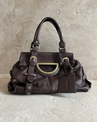 Image 4 of BURGUNDY LEATHER BAG