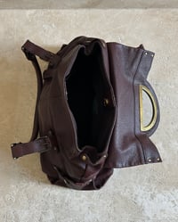 Image 7 of BURGUNDY LEATHER BAG