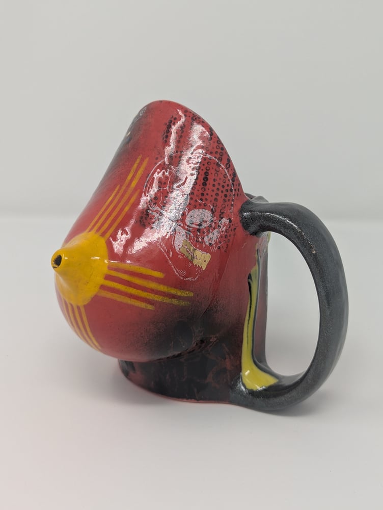 Image of Red and Black Zia Jug Mug