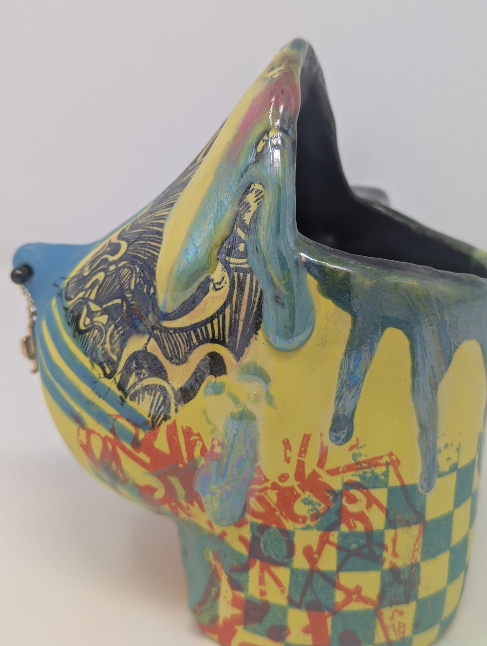Image of Yellow and Turquoise Zia Jug Mug