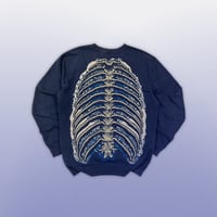 Image 1 of Dark Blue Ribs Sweatshirt