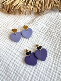 Boucles SIXTINE Parme / Violet