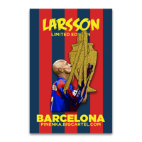 Henrik Larsson Gold Glitter 1 of 1 Pin Badge (Pre-Order)