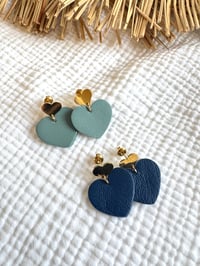 Boucles SIXTINE Bleu glacier / Marine