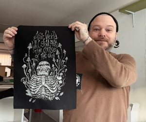 Image of  "A fair world will grow" back patch