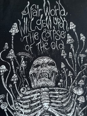 Image of  "A fair world will grow" back patch