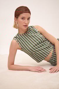 Image 1 of TOP MEG RIGHETTE MULTI ARGENTO