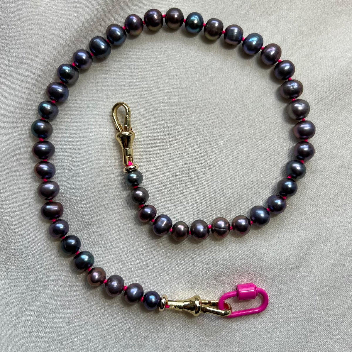 Image of Black star pearl necklace