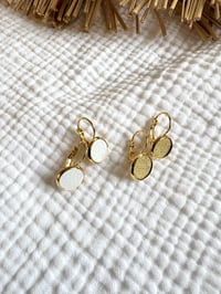 Boucles EVA Blanc / Or
