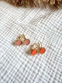 Boucles EVA Corail / Orange