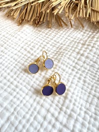 Boucles EVA Parme / Violet
