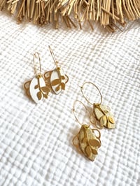 Boucles JOSEPHINE Blanc / Or
