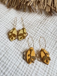 Boucles JOSEPHINE Jaune / Curry