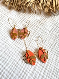 Boucles JOSEPHINE Corail / Orange