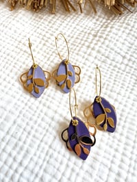 Boucles JOSEPHINE Parme / Violet
