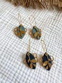 Boucles JOSEPHINE Bleu glacier / Marine